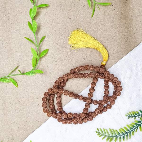 5 Mukhi Rudraksha 108 Beads Jap Mala For Spiritual Awakening 2