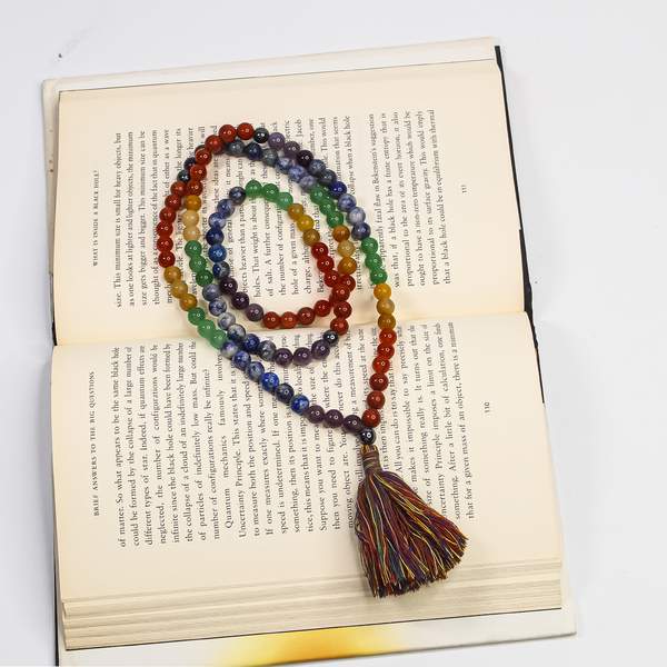 7 Chakra 108 Beads Jap Mala for Balance, & Healing