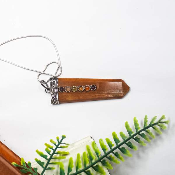 7 Chakra Carnelian Pendant Balance Your Chakras