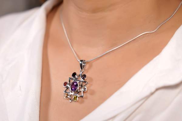7 Chakra Casting Silver Pendant for Balance, & Heal Your Energy 3