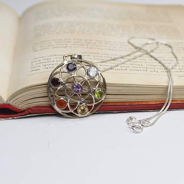 7 Chakra Casting Silver Pendant for Balance, & Heal Your Energy 4