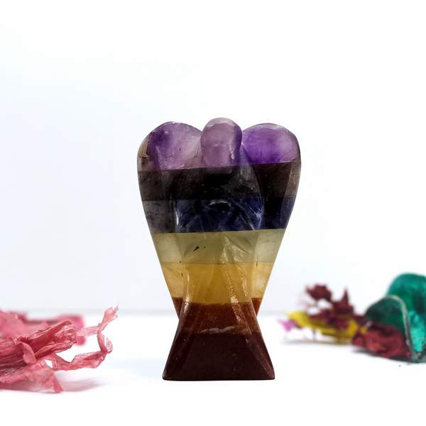 7 Chakra Crystal Angel for Balance, Positivity, and Harmony