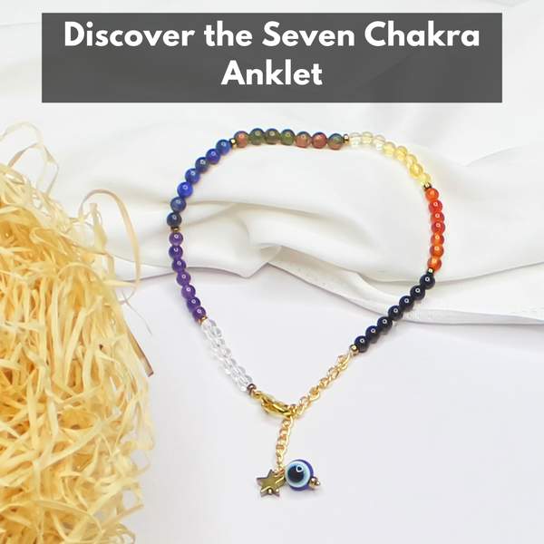 7 Chakra Crystal Anklet Balance, Heal & Energize Your Mind, Body & Soul 6