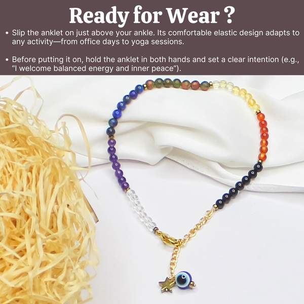 7 Chakra Crystal Anklet Balance, Heal & Energize Your Mind, Body & Soul 8