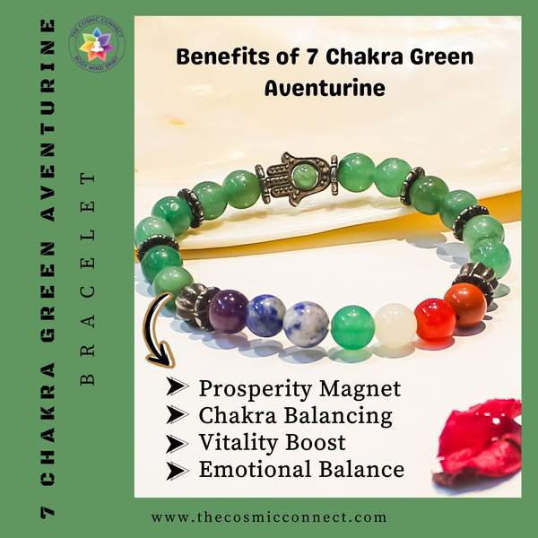 7 Chakra Green Aventurine Bracelet Heart Chakra Alignment | 8mm Beads 2