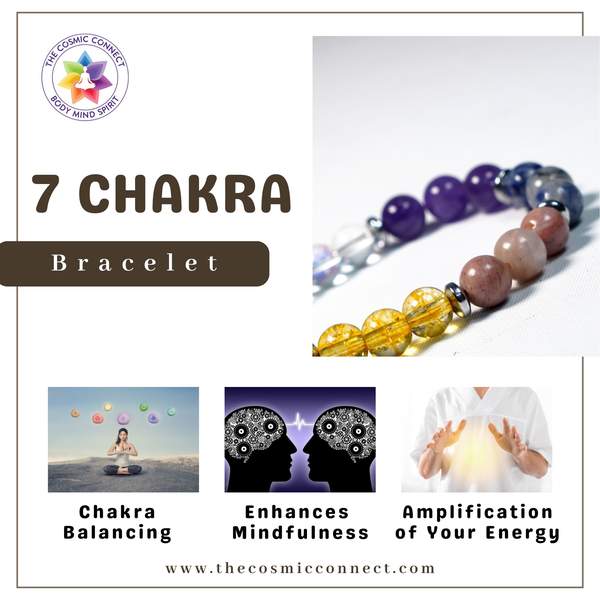 7 Chakra Healing Bracelet Enhance Wellbeing & Spiritual | 8mm Beads 2