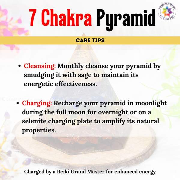 7 Chakra Orgone Pyramid Harmonize & Balance Your Energy 10