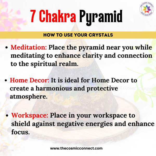 7 Chakra Orgone Pyramid Harmonize & Balance Your Energy 9
