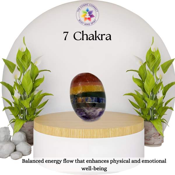 7 Chakra Palm Stone for Emotional and Spiritual Growth 2