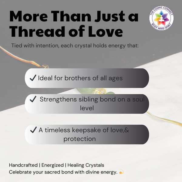 Abundance, Confidence & Positivity Premium Healing Rakhi for Raksha Bandhan 11