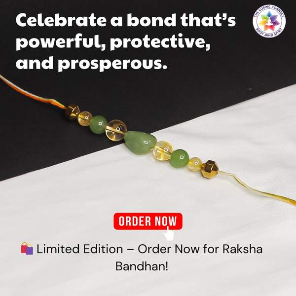 Abundance, Confidence & Positivity Premium Healing Rakhi for Raksha Bandhan 12