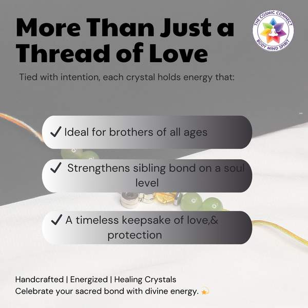 Abundance, Confidence & Positivity Premium Healing Rakhi for Raksha Bandhan 5
