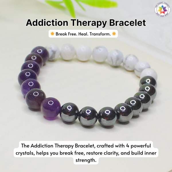 Addiction Therapy Bracelet for Stress Relief & Sobriety Support 3