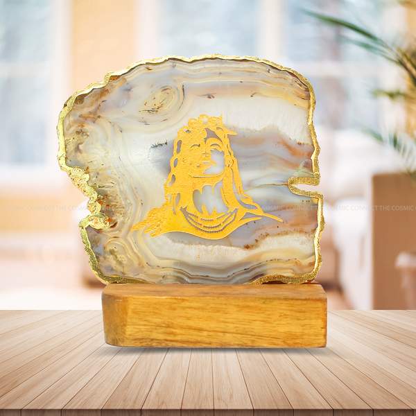 Agate Adiyogi Figurine Symbol of Divine Balance & Inner Harmony
