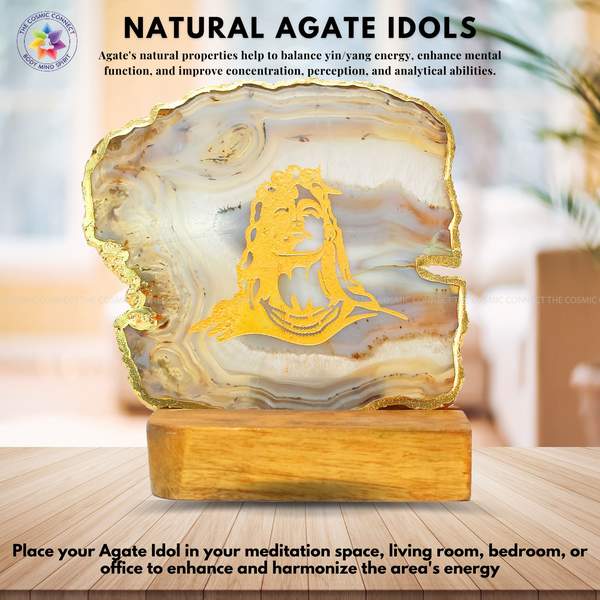 Agate Adiyogi Figurine Symbol of Divine Balance & Inner Harmony 2