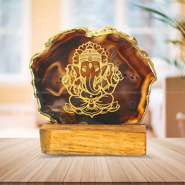 Agate Ganesha Figurines Harmony, and Abundance