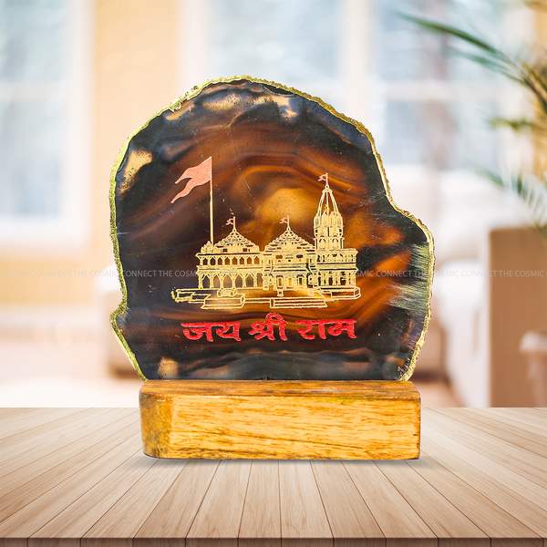 Agate Shri Ram Mandir Figurines Symbol of Peace and Healing