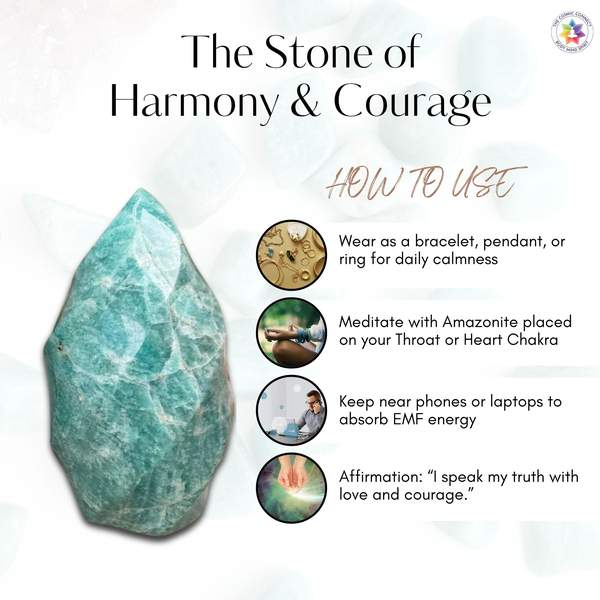 Amazonite Gem Cut Crystal Bracelet for Soothing, Confidence-Boosting 7