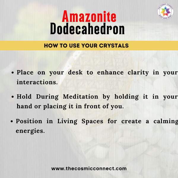 Amazonite Orgone Dodecahedron Manifest Harmony & Intuition 3