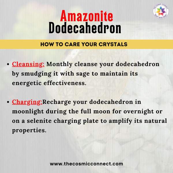 Amazonite Orgone Dodecahedron Manifest Harmony & Intuition 4