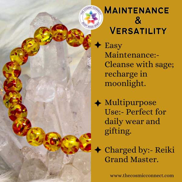 Amber Healing Bracelet - Boost Vitality 4