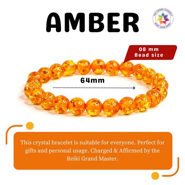 Amber Healing Bracelet - Boost Vitality 8