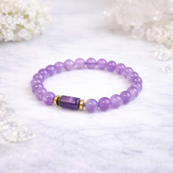 Amethyst Bracelet for Inner Peace and Third Eye Chakra Balancing