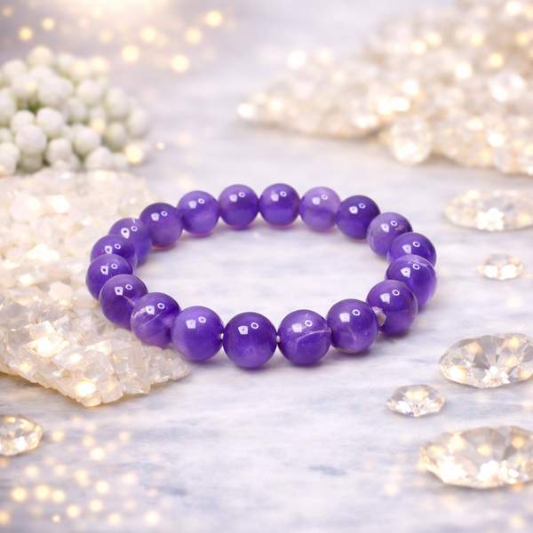 Amethyst Bracelet - Stress Relief, and Enhance Intuition Power 6