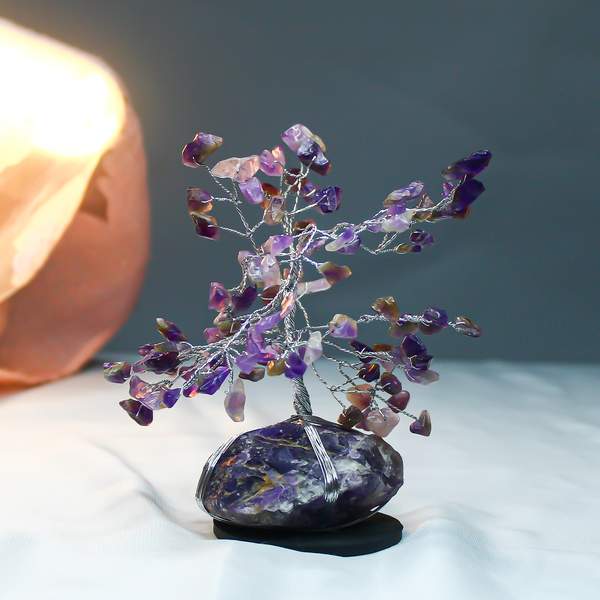 Amethyst Cluster Tree for Stress Relief, Intuition & Sleep Quality