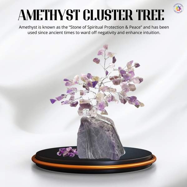 Amethyst Cluster Tree for Stress Relief, Intuition & Sleep Quality 3