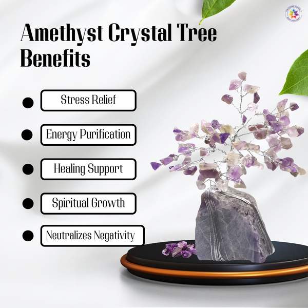 Amethyst Cluster Tree for Stress Relief, Intuition & Sleep Quality 4