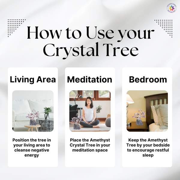 Amethyst Cluster Tree for Stress Relief, Intuition & Sleep Quality 5