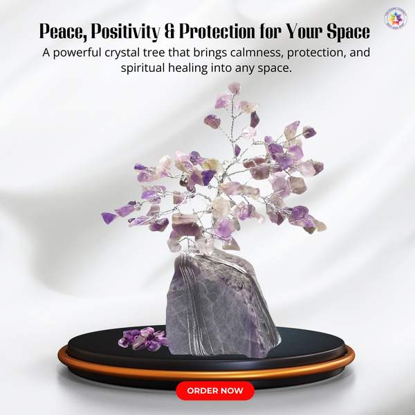 Amethyst Cluster Tree for Stress Relief, Intuition & Sleep Quality 8