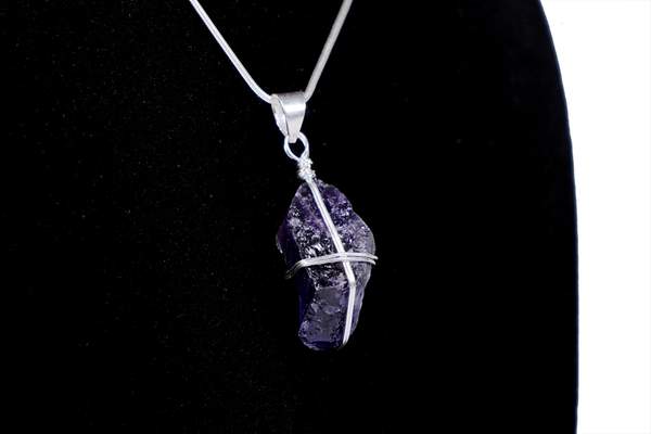 Amethyst Crystal Pendant for Intuition & Spiritual Protection 2