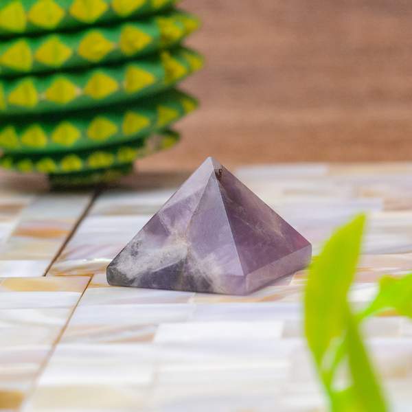 Amethyst Crystal Pyramid for Inner Peace, Intuition & Spiritual Growth