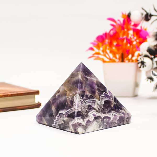 Amethyst Crystal Pyramid for Inner Peace, Intuition & Spiritual Growth 2