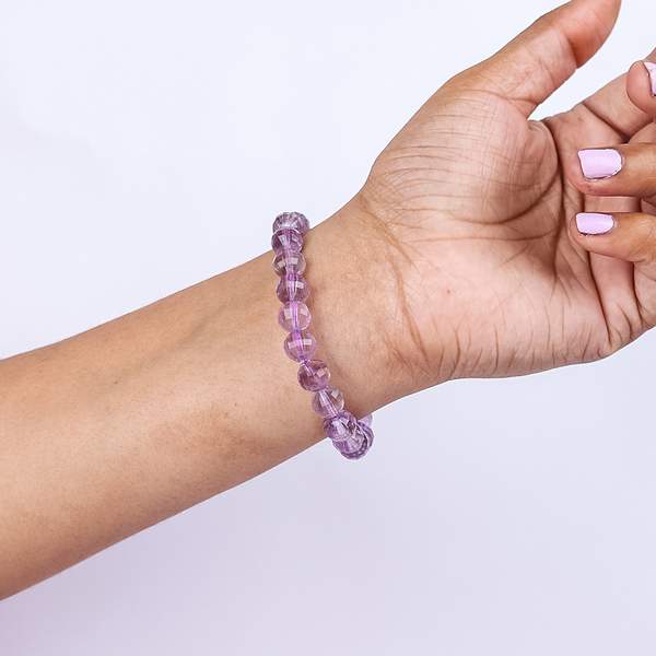 Amethyst Diamond Cut Bracelet - Enhance Spirituality 5