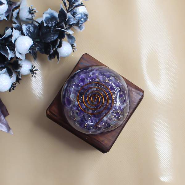 Amethyst Orgone Paper Weight Elevate Your Space with Serenity & Clarity