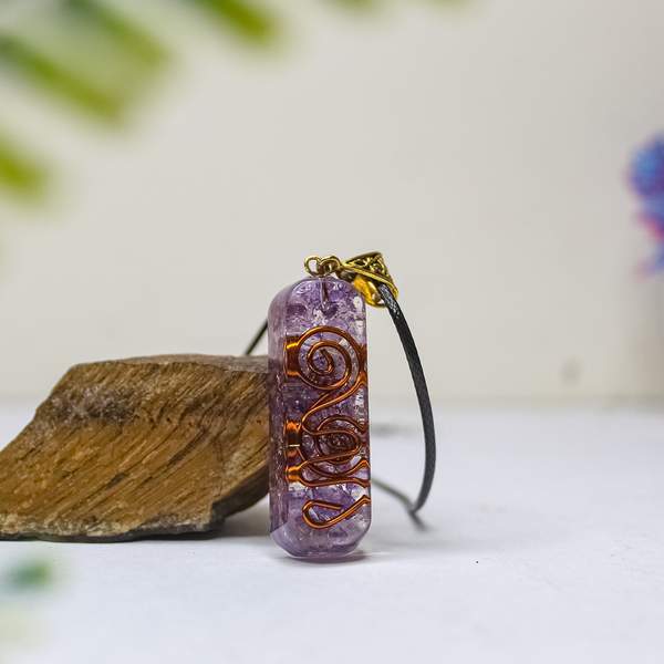 Amethyst Orgone Pendant for Inner Peace & Spiritual Growth