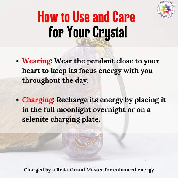 Amethyst Orgone Pendant for Inner Peace & Spiritual Growth 4