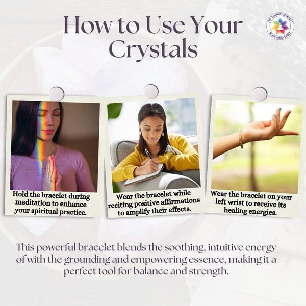 Amethyst & Rose Quartz Bracelet for Love, & Emotional Healing 8