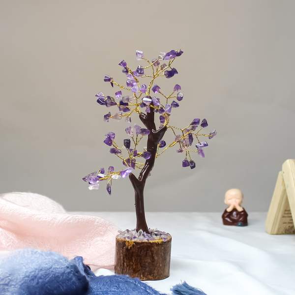 Amethyst Small Crystal Tree for Focus,Intuition, and Decision Making