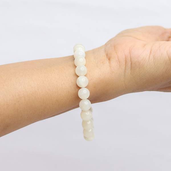 Attract Calm, Positivity & Timeless Elegance Mother of Pearl Healing Bracelet 3