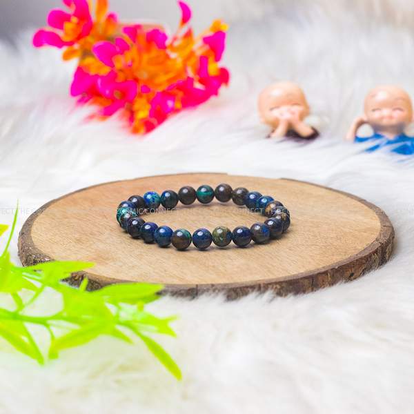 Azurite Malachite Healing Bracelet for Boost Intuition & Enhance Emotions 2