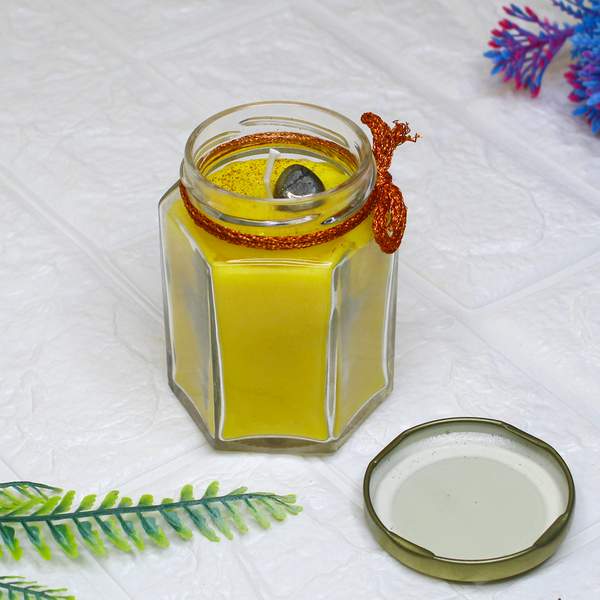 Balance Money Flow Manifestation Candle with Pyrite Crystal