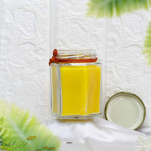 Balance Money Flow Manifestation Candle with Pyrite Crystal 2