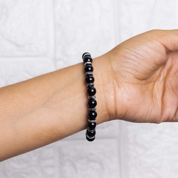 Black Obsidian Bracelet - Protection & Grounding 6