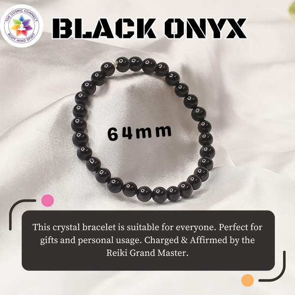 Black Onyx Bracelet - Inner Strength & Protection 3