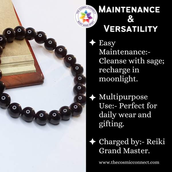 Black Onyx Bracelet - Inner Strength & Protection 8