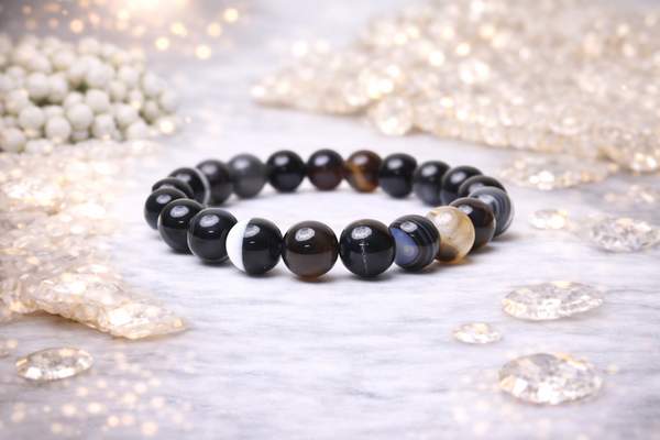 Black Sulemani Hakik Healing Bracelet - Protection & Grounding
